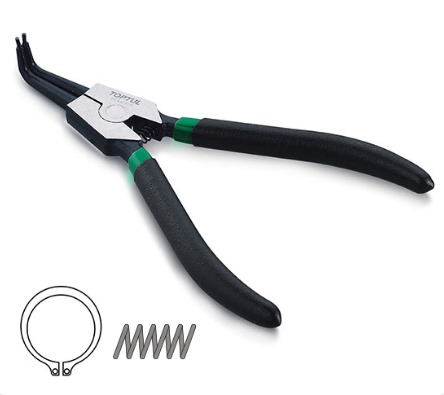 ALICATE PARA ANÉIS EXTERNO BICO CURVO 9"