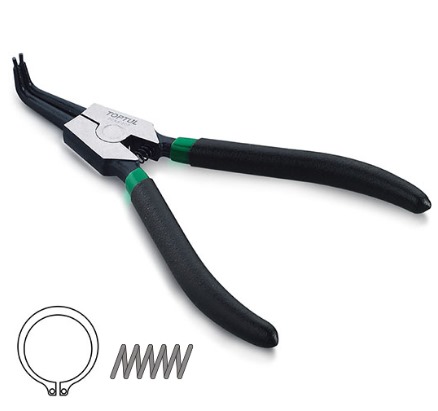 ALICATE PARA ANÉIS EXTERNO BICO CURVO 5"