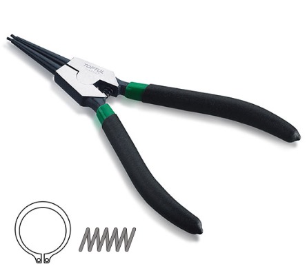 ALICATE PARA ANÉIS EXTERNO BICO RETO 5"