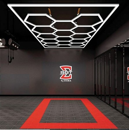 ILUMINAÇÃO EM LED HEXAGONAL COM 14 CÉLULAS