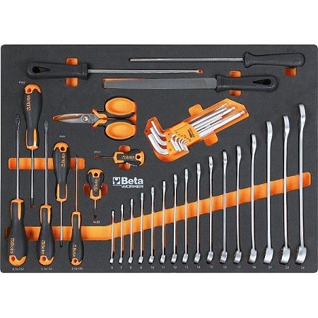 KIT/PRM1 - JOGO COM 196 FERRAMENTAS P/CARRO C04 BETA BOX - BETA WORKER