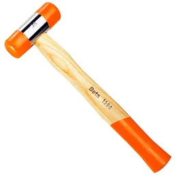 MARTELO COM BATENTE EM PLASTICO INTERM - CABO MADEIRA