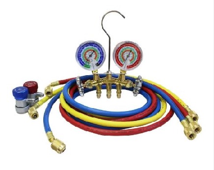 MANIFOLD AR CONDICIONADO GAS R134A COM MANGUEIRAS 180CM