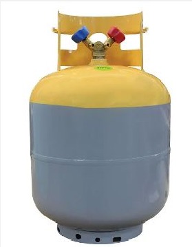 TANQUE RECOLHEDOR GÁS C/ VÁLVULA DE SEGURANÇA 23KG 50LBS
