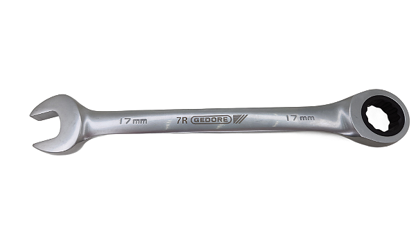 CHAVE COMBINADA PLANA C/CATRACA(UD) 7R-  17 MM