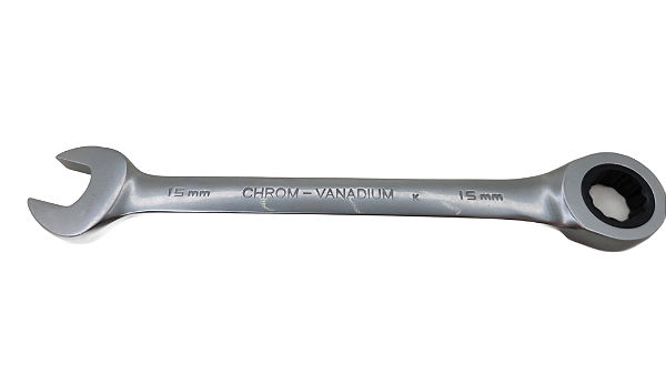 CHAVE COMBINADA PLANA C/CATRACA(UD) 7R-  15 MM
