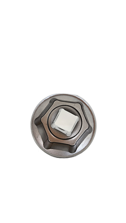 SOQUETE SEXTAVADO CURTO 1/2" 6PT. X1"