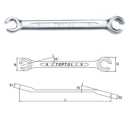 CHAVE POLIGONAL ABERTA 12X14MM