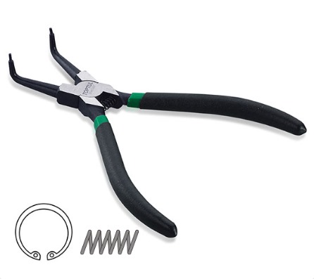 ALICATE PARA ANEIS INTERNO BICO CURVO 7"