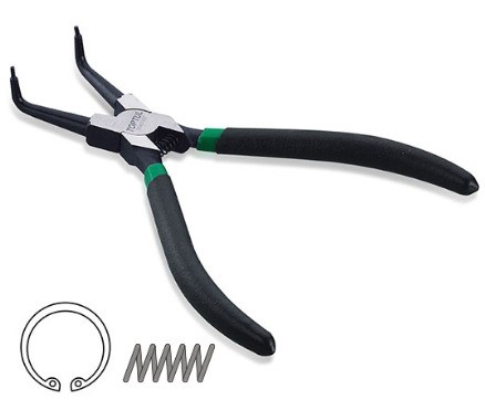 ALICATE PARA ANEIS INTERNO BICO CURVO 5"