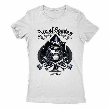 camiseta feminina motorhead