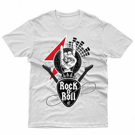 Camiseta Rock n Roll - T-Shirt Dia Mundial do Rock (13 de Julho)