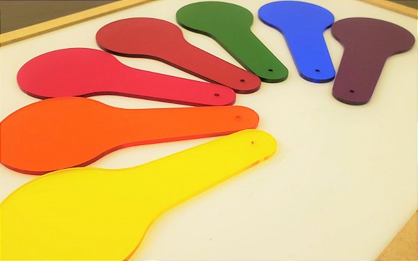 Raquetes em acrílico