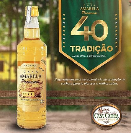 Cachaça Casa Amarela Premium - 670 ml