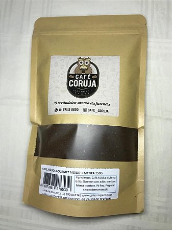Café Arábica Gourmet Moído e Aromatizado (3 sabores) - 0,250 kg - Café Coruja