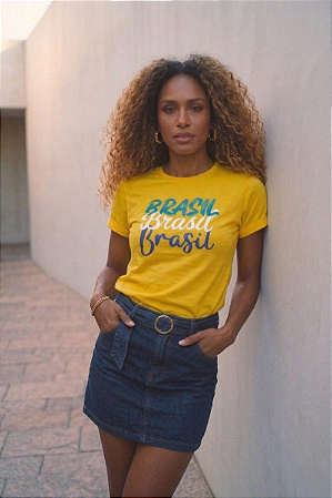 CAMISETA BRASIL AMARELA