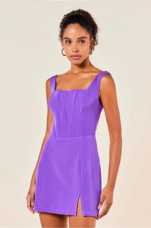 VESTIDO CURTO LONDON VIOLETA