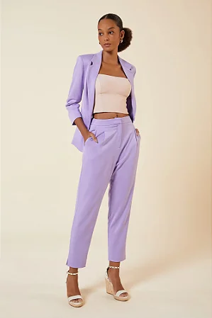 CONJUNTO ALFAIATARIA NEW YORK LILÁS
