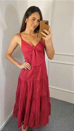 PRÉ VENDA VESTIDO CAMILY FRAMBOESA
