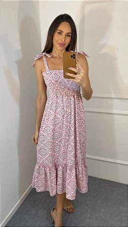 VESTIDO BANDANA ROSA BEBÊ