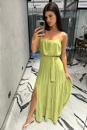 VESTIDO INGRID PISTACHE