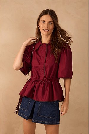 CAMISA TICI VINHO