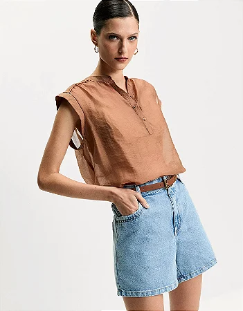 SHORTS JEANS CINTURA MEDIA