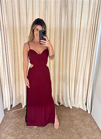 VESTIDO LINHO ANDY VINHO