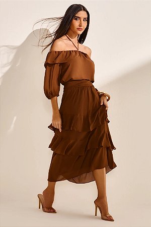 CONJUNTO ISIS MARROM