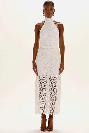 VESTIDO MIDI JULIETA OFF WHITE