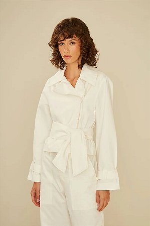 JAQUETA SARJA OFF WHITE