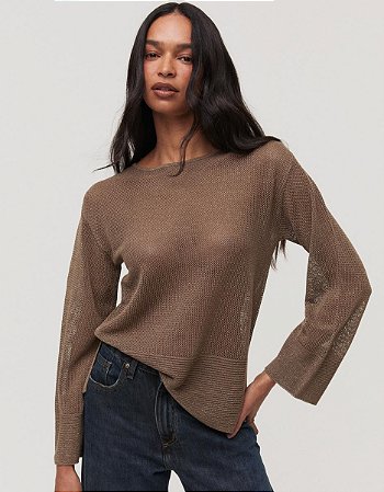 BLUSA TRICOT LUREX FUME