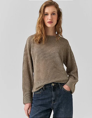 BLUSA TRICOT LUREX FUME