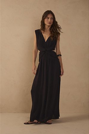 VESTIDO LONGO ATHENAS PRETO
