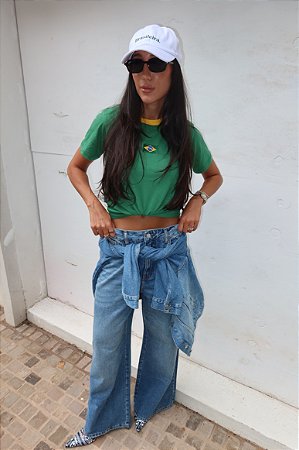 TSHIRT VERDE BANDEIRA DO BRASIL