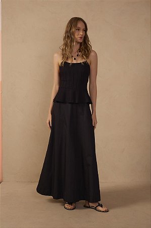 VESTIDO PEPLUM EVA PRETO