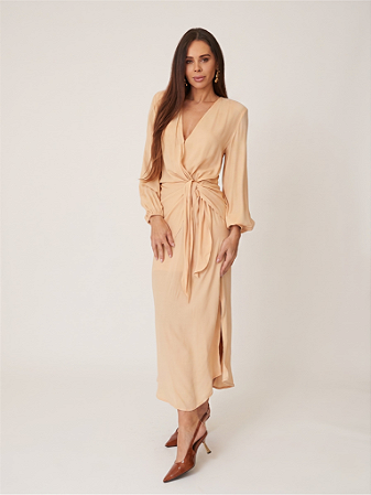 VESTIDO MIDI PALA FAIXA