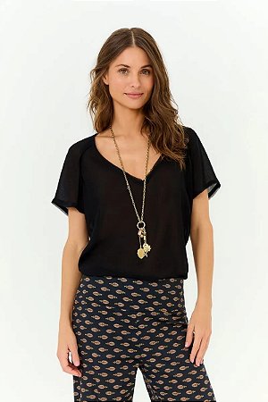 BLUSA CREPE GIGI PRETA