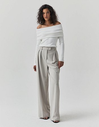 BLUSA TRICOT OMBRO A OMBRO OFF