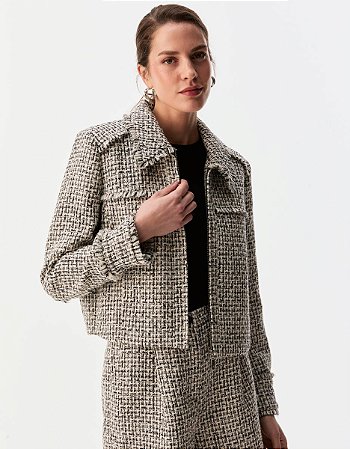 JAQUETA RETA TWEED
