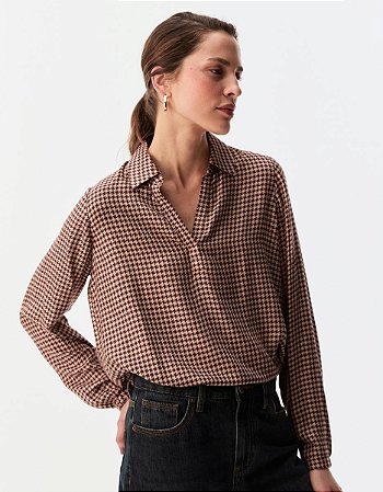 BLUSA PIED DE POULE