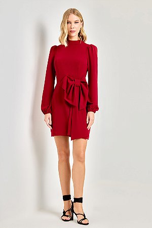 VESTIDO LAÇO LULI MARSALA