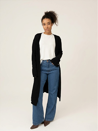 CARDIGAN FLUITY PRETO