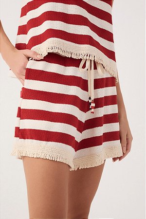 SHORT TRICOT LISTRADO