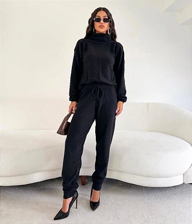 CONJUNTO MOUSSE PRETO