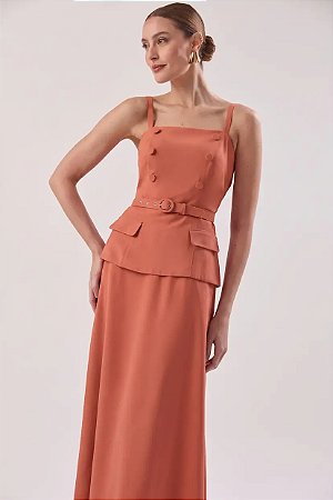 VESTIDO LANA CANELA