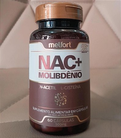 Suplemento Alimentar NAC (acetil cisteína) em cápsulas