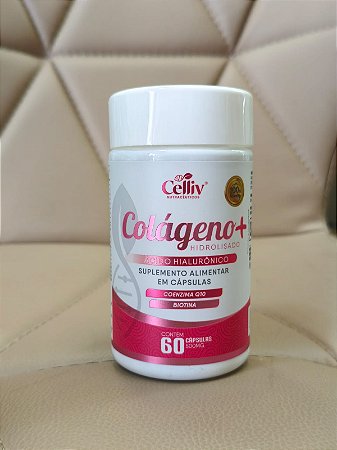 Colágeno Hidrolisado co Ácido Hialurônico, Biotina e Coenzima