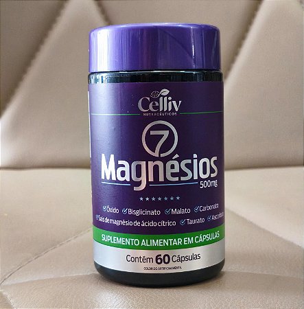7 Magnésios em cápsulas - Magnésio completo!!
