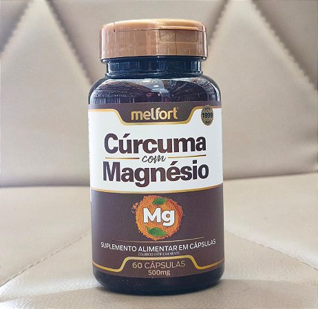 Cúrcuma (curcumina) + Magnésio em cápsulas!